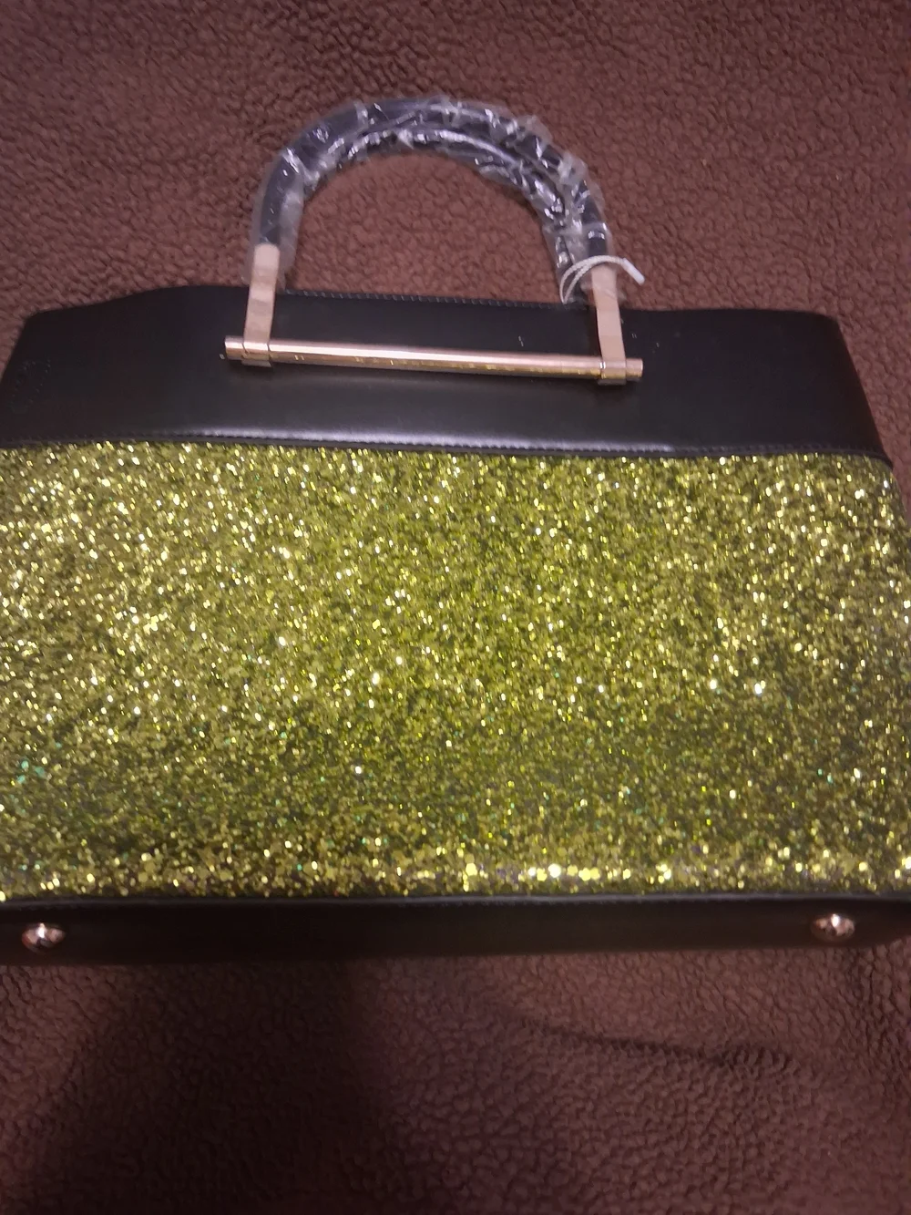 Kate Spade Green Glitter Top Handle Satchel Payed $95 Selling $45